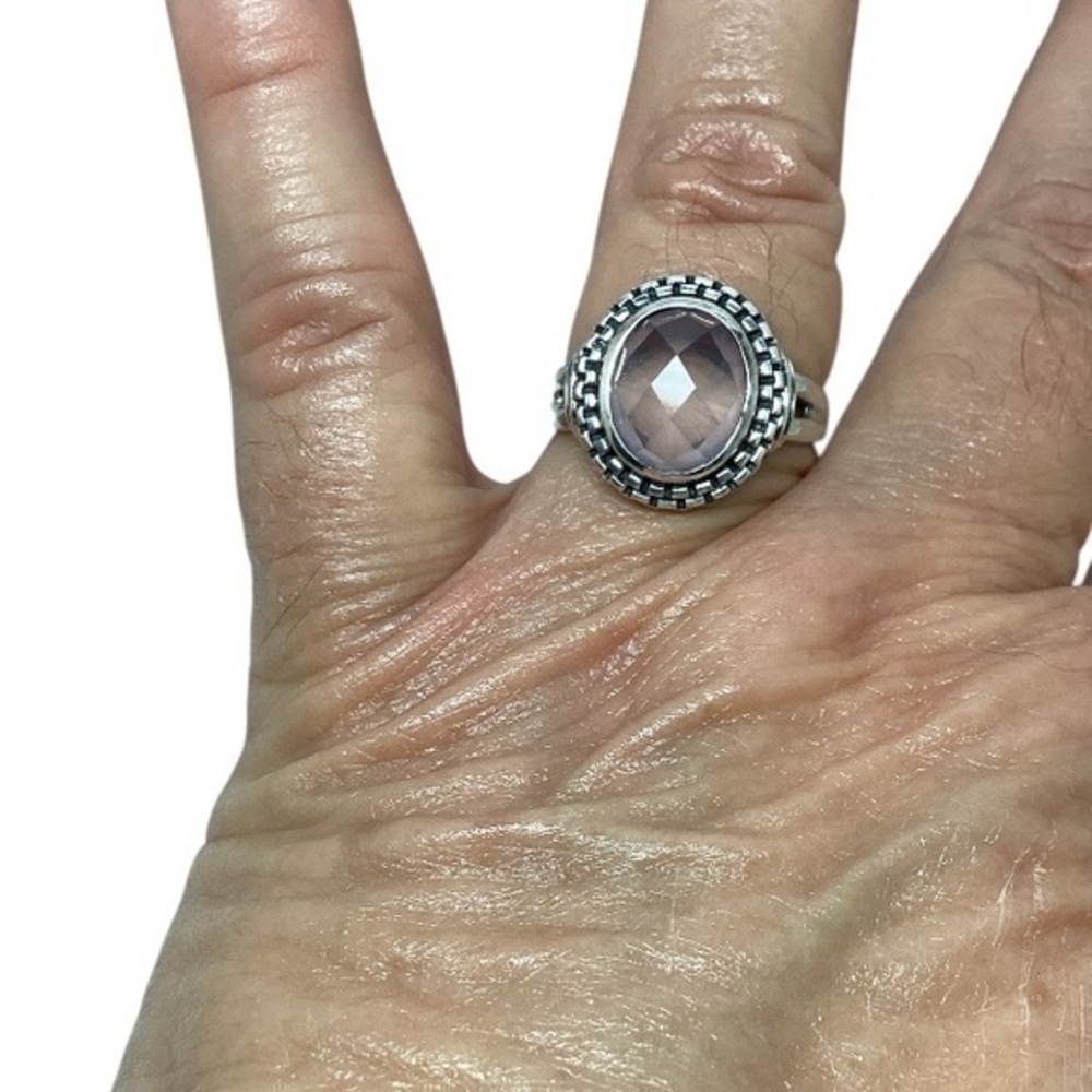 Sterling silver Lavender gemstone ring